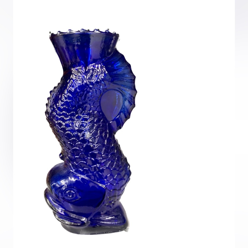 Maryland Glass Koi Vase  Excellent Condition